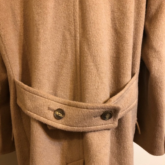 Vintage Hunt Club Wool & Mohair Long Tan Coat - Picture 11 of 15